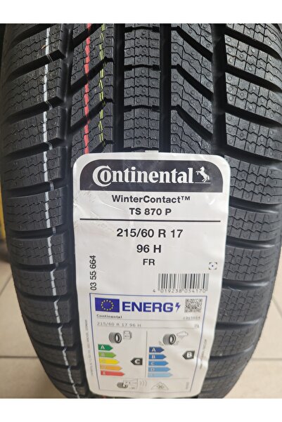 Continental 215/60R17 Winter Contact TS870P 96H Set Olarak (4 ADET) 2026 Üretim*