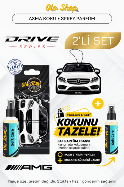 OTOSHOPTR Mercedes W205 C Serisi (Beyaz) + SOFT CARE 30ml SPREY PARFÜM 2'Lİ S...