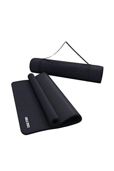 Gorilla Sports Saltea de yoga cu curea de transport 190 x 60/100 x 1,5 cm Neg...