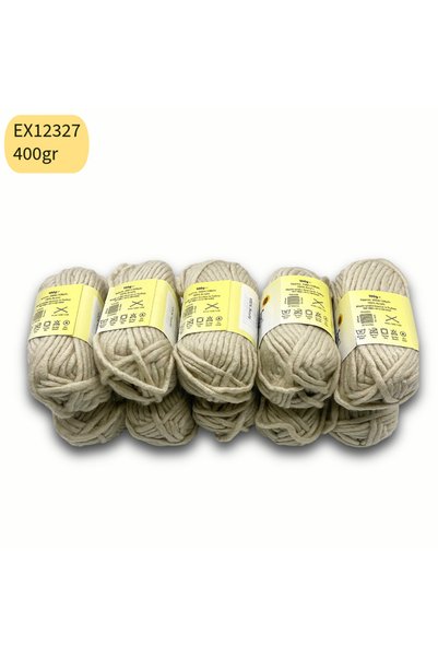 Oxford İplik Export Surplus 10 Pack 400Gr Very Soft Thick Acrylic Beige Ex12237