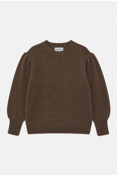 it's basic Kadın Kahve w6-81 Oversize Triko Kazak