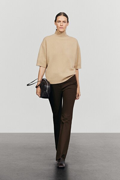 Massimo Dutti Oversize kısa kollu triko kazak