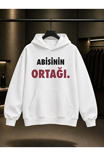 fame-stoned Abisinin Partner Printed Unisex 100% Cotton Hooded Sweatshirt