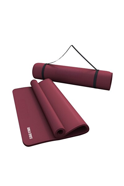 Gorilla Sports Saltea de yoga cu curea de transport 190 x 60/100 x 1,5 cm Roș...