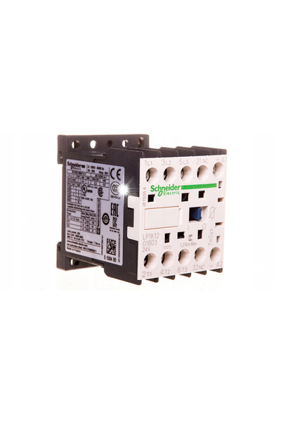 Schneider Electric Contactor motor 12A AC-3 3NO + POM 1NC 24V DC SCHNEIDER LP...