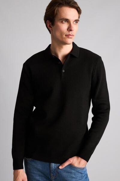 DeFacto Standard Fit Polo Collar Sweater (26 Au)