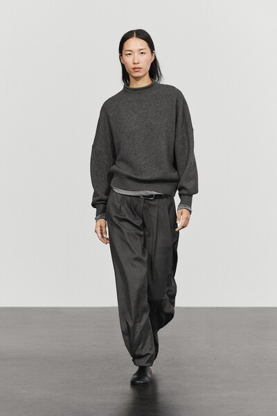 Massimo Dutti Oversize %100 yün triko kazak