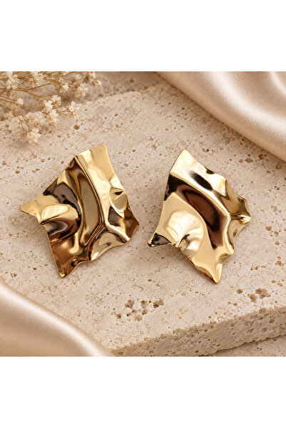 GlaMLo Accessories Cercei Statement cu Design Abstract Ondulat