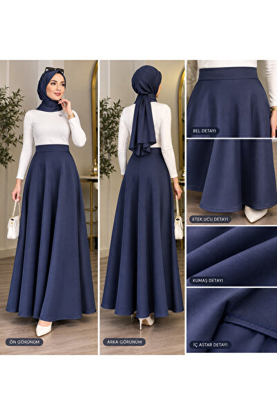 Jupe Mevlana model saten etek