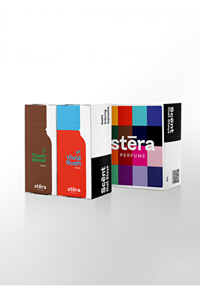 Stera GROUNDED RUSH Men's Perfume Set of 2 - TOUCH WOOD + VIVID RUSH, Eau De ...