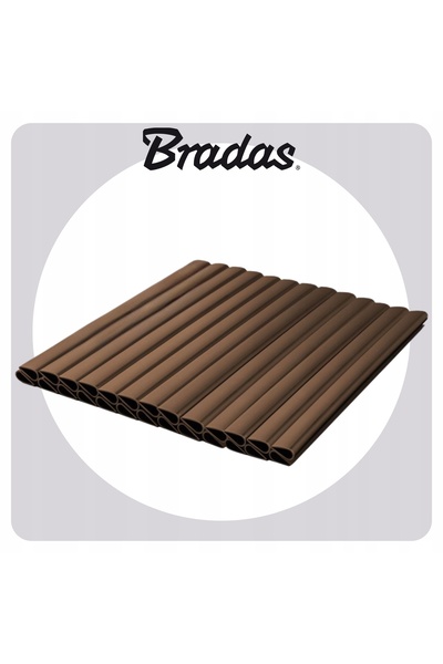 Bradas Bandă de gard maro, 19 cm x 50 m, PROTECȚIE PENTRU GARD DIN PANOURI