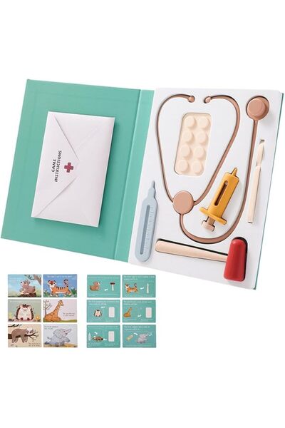 TERRIFI Kids Doctor Kit for Pretend Play Role Play Educational Toy Set with S...