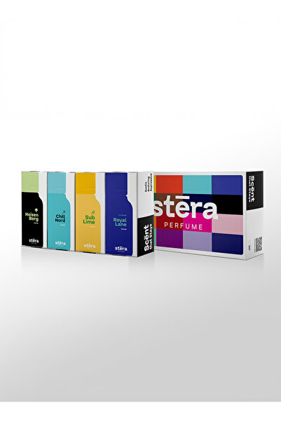 Stera FRESH CONFIDENCE Men's Perfume Set of 4 - ROYAL LANE + SUB LIME + CHILL...
