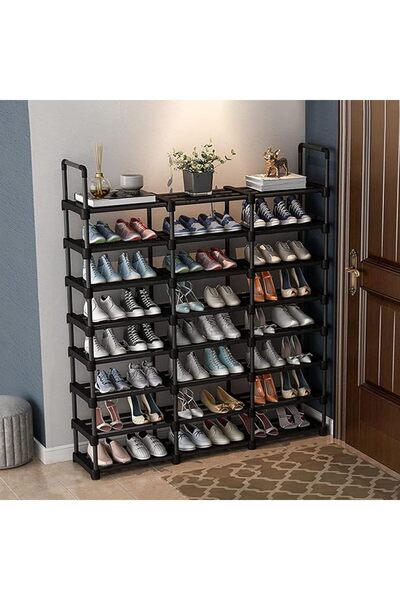 GENERAL ALMEKAQUZ Shoe Racks,2 Row 6 Tier,Shoe and Boots Organizer Storage Sh...
