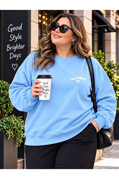 HELLO ROMA 3 Yarn Combed Cotton Plus Size California Usa Printed Unisex Sweat...