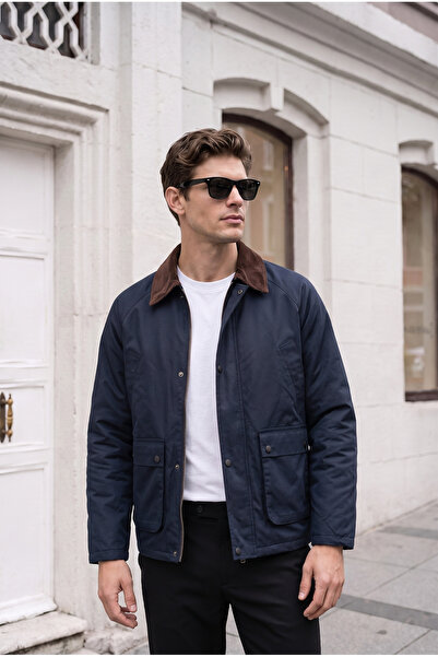BASEL.CO Brbr Model Viral Collar Detailed Jacket / Coat