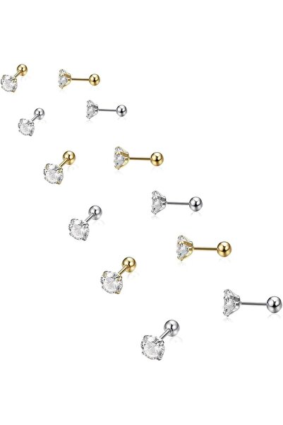 GENERAL Titanium Earrings Studs, Hypoallergenic Stud Earrings for Women Girls...