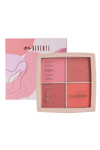 Neverti باليت أحمر خدود فيس إليوجن من نيفرتي - Face Illusion Blush Palette NP...