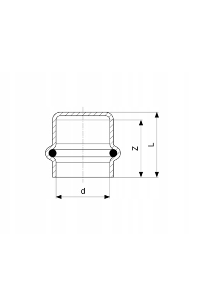 DIAMOND Dop orb 22 mm, conector VIEGA PROFIPRESS din cupru CU, pentru etanșar...