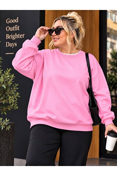 HELLO ROMA 3 Yarn Combed Cotton Plus Size Unisex Sweatshirt Vp3