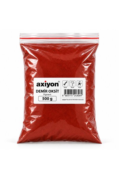 axiyon Kırmızı Demir Oksit Pigment 500 g Toz Renklendirici