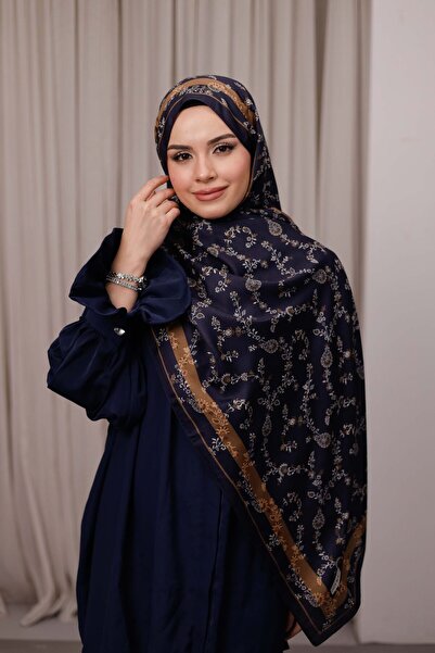 Nazenin Desen-Soft Şal Siyah Toprak