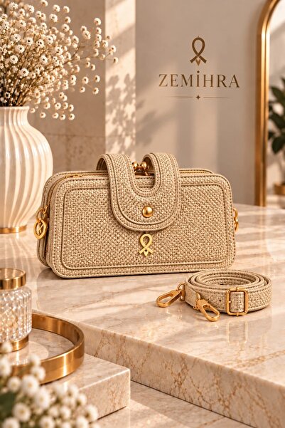 zemihra Women's 3-Compartment Small Size Vintage Scholarship Zipper and Snap ...