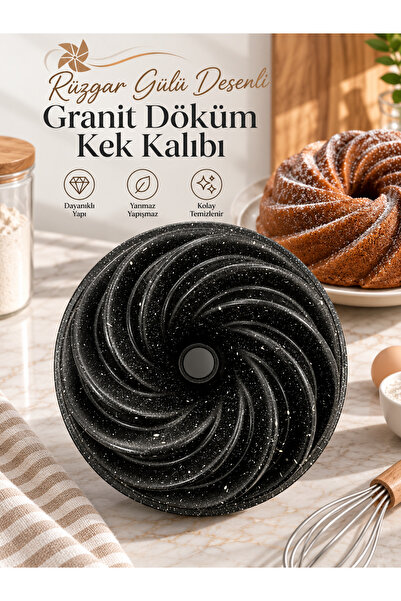 prokitchen Rüzgar Gülü Granit Döküm Kek Kalıbı