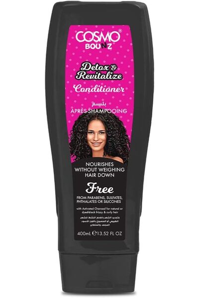 CD Cosmo Designs Cosmo Bounz Detox & Revitalize Hair Conditioner 400ml Black,...