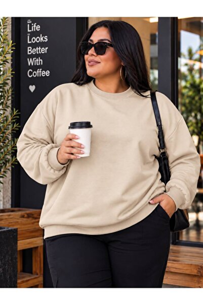 HELLO ROMA 3 Yarn Combed Cotton Plus Size Unisex Sweatshirt Vp2