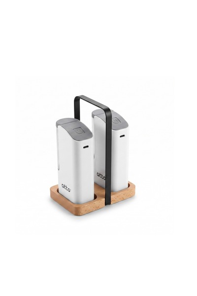 Otto 60ml Type - C Rechargeable Automatic Salt and Pepper Grinder Set with Ba...