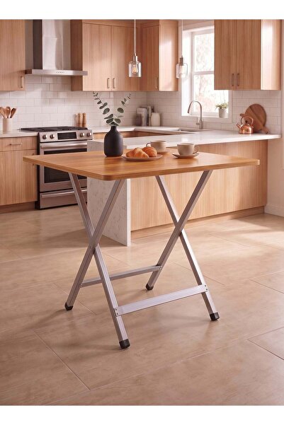 Taimi Folding Dining Table 70x70x75cm,Modern Space-Saving Design With Wooden ...