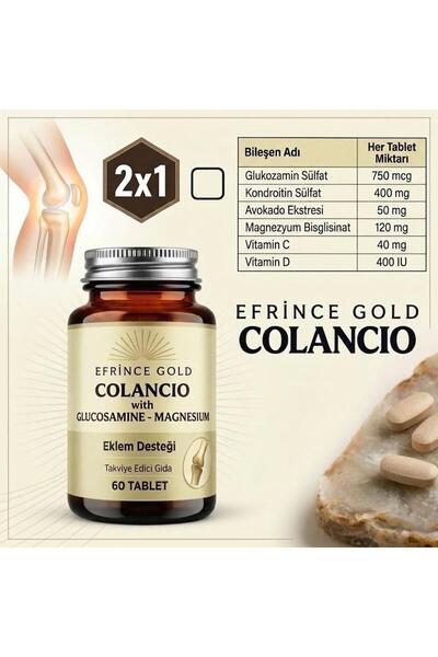 colancio Efrince Gold With Glucosamine - Magnezyum Eklem Desteği 60 Tablet