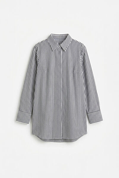 ALLDAY Long Shirt with Hidden Placket