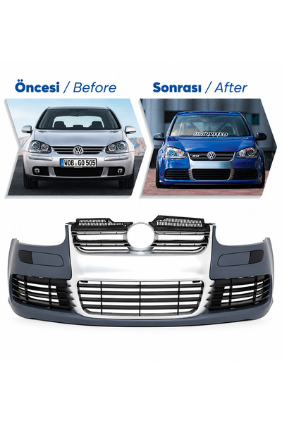 AksoyTuning Volkswagen Golf 5 2003-2009 Uyumlu R32 Ön Tampon Seti