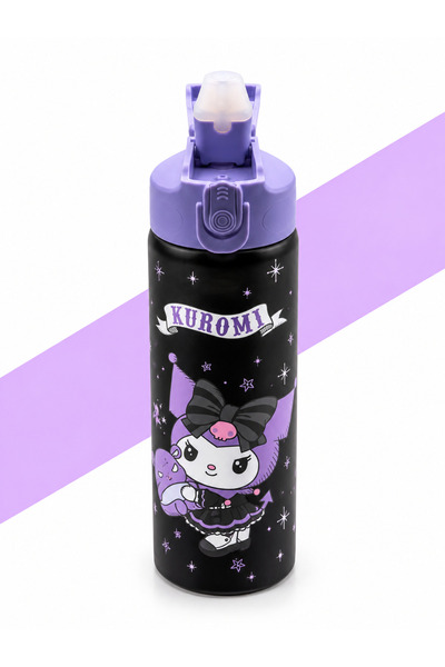 kuromi YENİ SEZON PASLANMAZ ÇELİK MATARA 600ML LİSANSLI