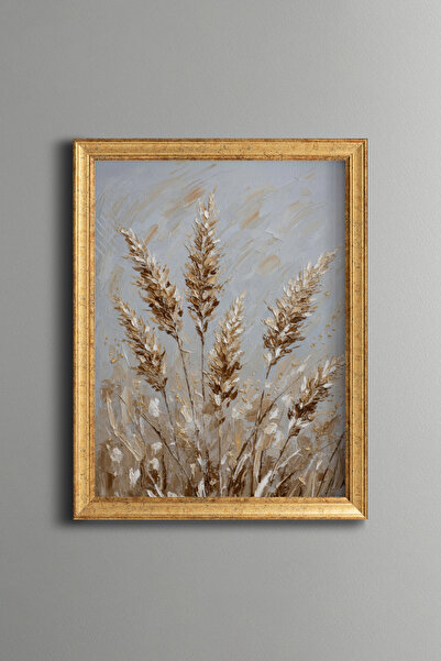epiqart Golden Ornamental Herbs - Vintage Patterned Painting - Fine Model