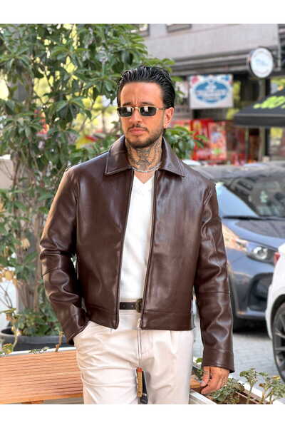 manch collection Basic Suni Deri Ceket