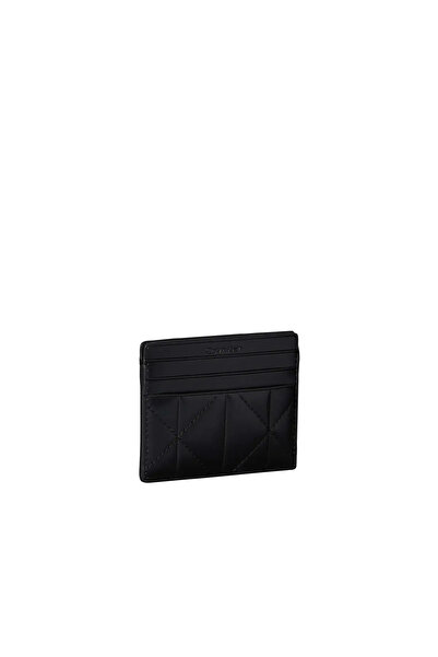 Calvin Klein QUILTED CARDCASE, UB1 Siyah Kadın Kartlık