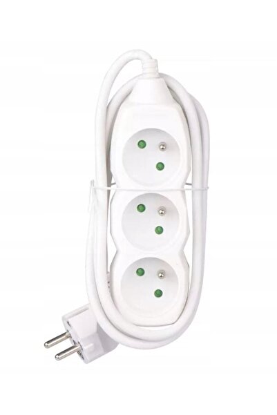 Emoshayoga Prelungitor 10m 3 prize PVC alb 1mm² EMOS P0310