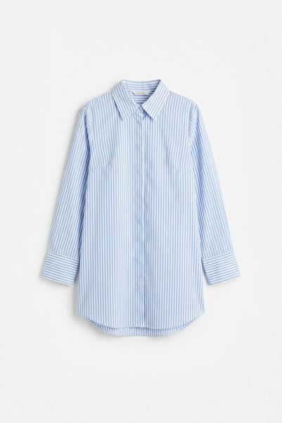 ALLDAY Long Shirt with Hidden Placket