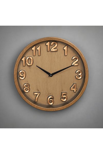 Magic Time Wall Clock With Embossed Numbers - Tervalor