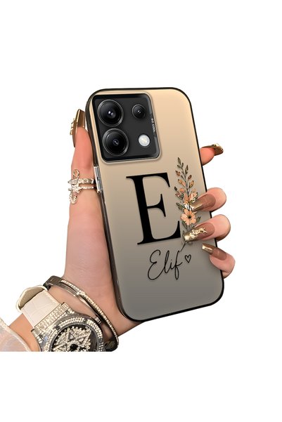 Hontinga Redmi Note 13 Pro 5g Compatible Silicone Edge Hard Back Case Letter ...