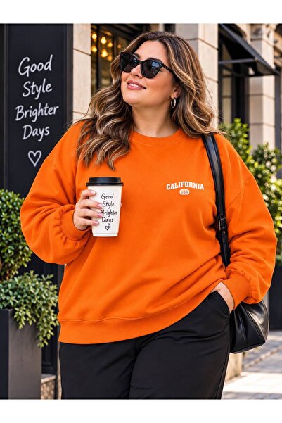 HELLO ROMA 3 Yarn Combed Cotton Plus Size California Usa Printed Unisex Sweat...