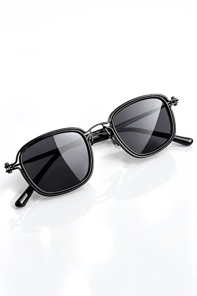 Roger Bacon Black Men's Sunglasses Ultra Metal Frame Uv400 Protection