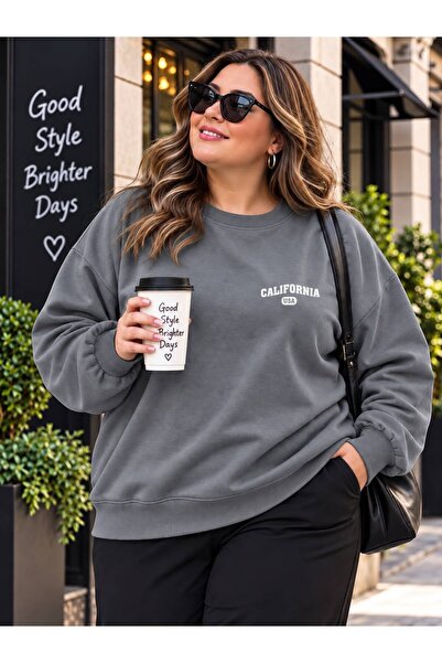 HELLO ROMA 3 Yarn Combed Cotton Plus Size California Usa Printed Unisex Sweat...