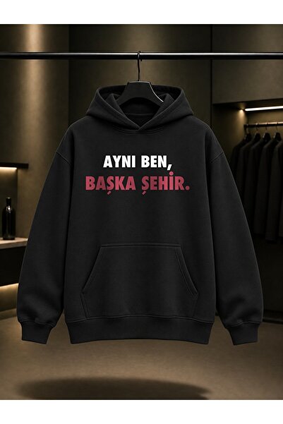 fame-stoned Same Me, Different City Written Printed Unisex 100% Cotton Hooded...
