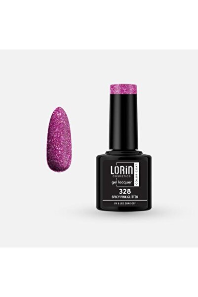 Lorin Cosmetics Lorin Ημιμόνιμο Βερνίκι Νυχιών Τζελ 8ml # 328 (Πικάντικο Ροζ ...