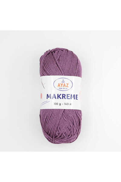Ayaz Polyester Macrame Hand Knitting Yarn 100 Gr-Lilac