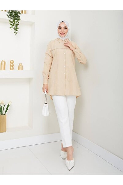 moda periy Tunik Şık Taş Detaylı